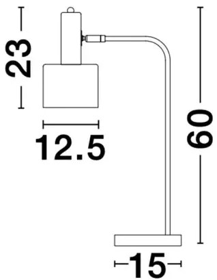 Rustikálna stolová lampa Paz mint