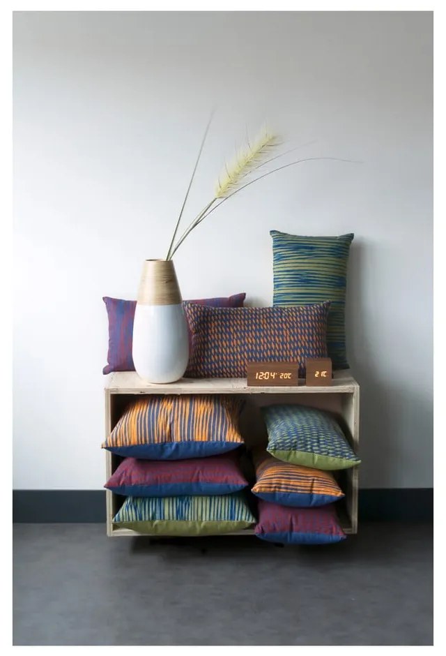 Budík v drevenom dekore Karlsson Tube, 21 × 9 cm