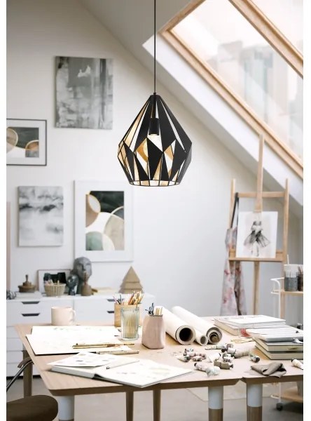 Eglo 49931 - Závesné svietidlo CARLTON 1 1xE27/60W/230V