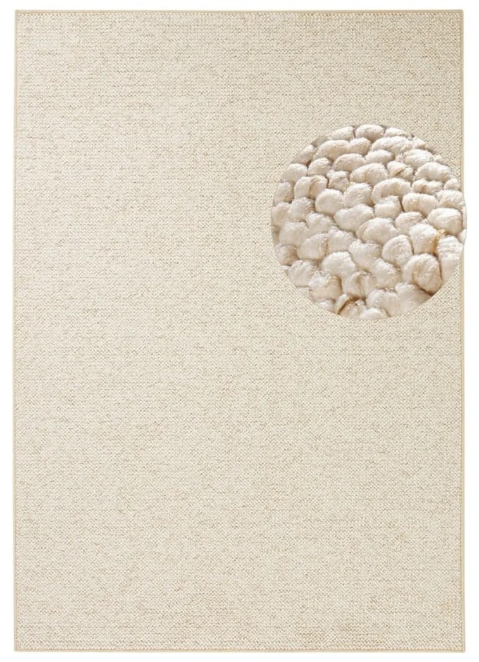 Krémovobiely koberec 140x200 cm Wolly – BT Carpet