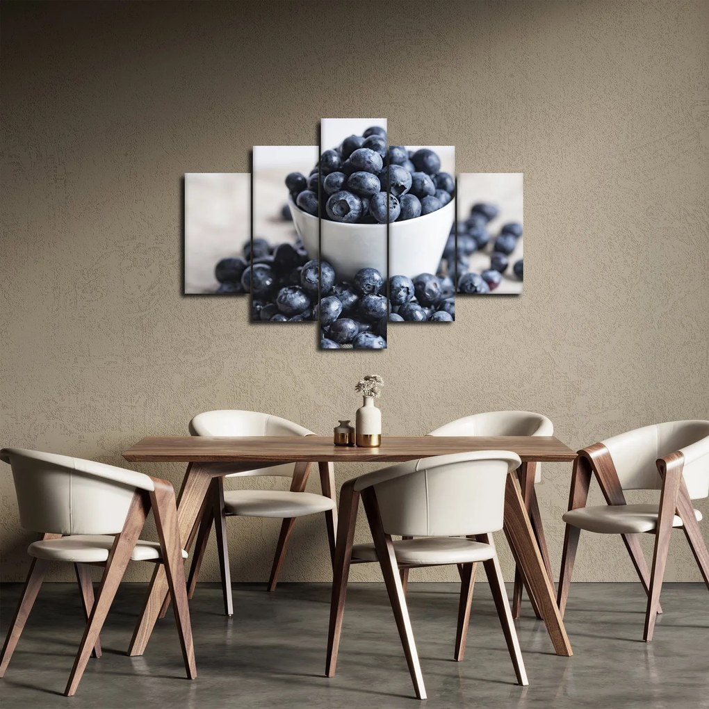 Obraz - Čučoriedky (150x105 cm)