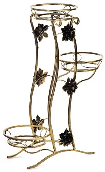 Stojan na kvety 100x70 cm zlatá
