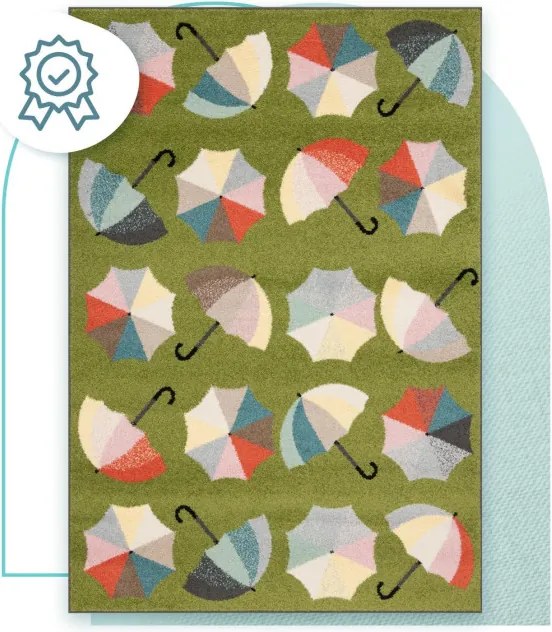 Koberec Funky Top Umbrellas Kiwi