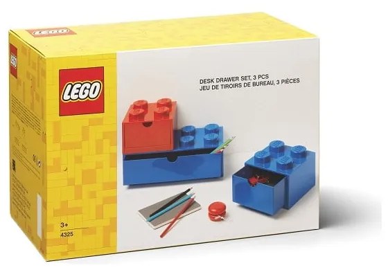 Plastové detské úložné boxy v súprave 3 ks Multi-Pack - LEGO®