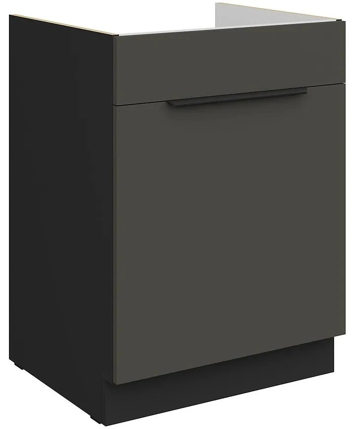 Kuchynská skrinka Aria-Gr/Bl Anti Fingerprint 60zl 1s Bb