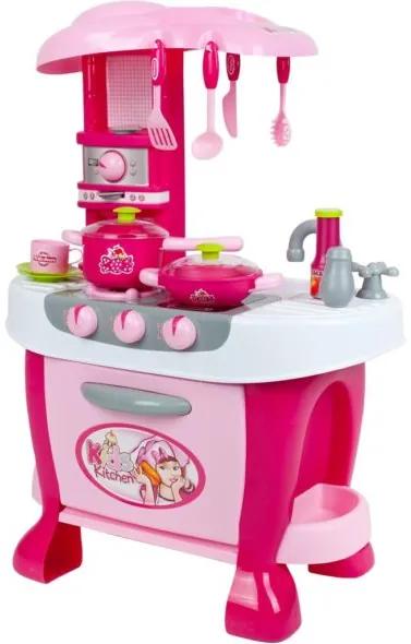 BABY MIX Veľká detská kuchynka s dotykovým senzorom Baby Mix + príslušenstvo
