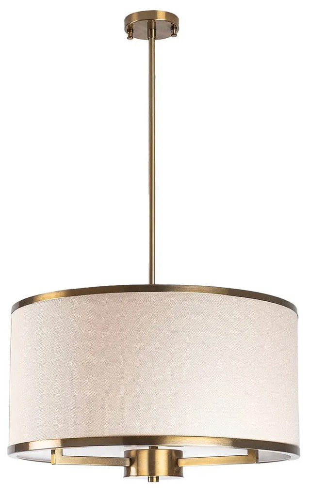 Závesné svietidlo Way III retro zlatá/béžová