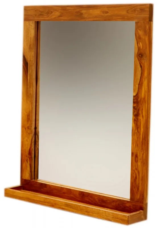 Zrkadlo 65x80 indický masív palisander Natural