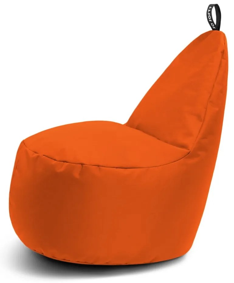 Oranžový sedací vak Lull L – So Soft?
