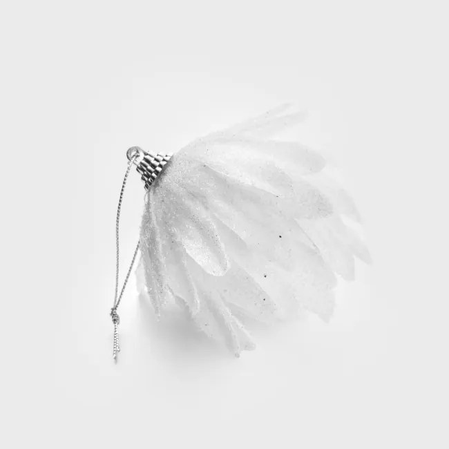 Závesná vianočná dekorácia FEATHER biela 713460 (2 ks)