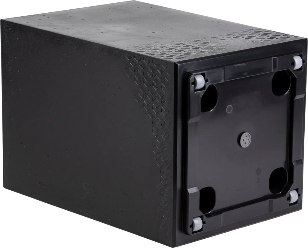 Květináč na kolečkách BETONIQUE 60x40 cm černý