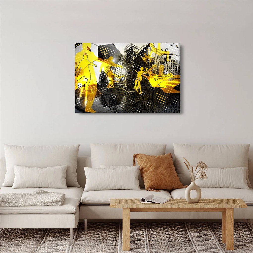 Obraz - Futbal vo veľkomeste (90x60 cm)