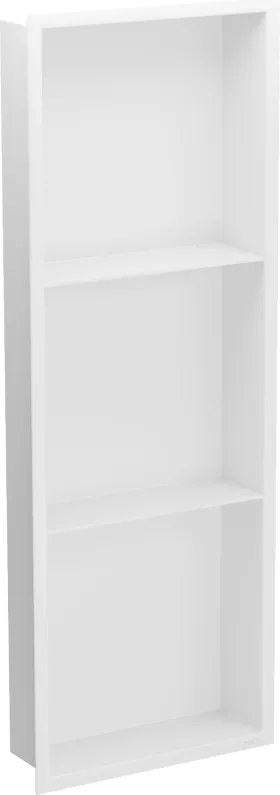 Mexen X-Wall-R výklenková polička s prírubou a policou 90 x 30 cm, biela - 1920903010S