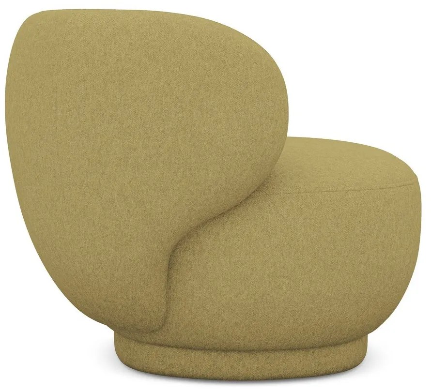 Kreslo v horčicovej farbe Hina – Makamii