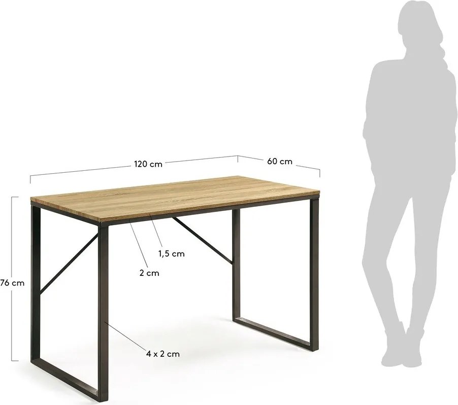 Pracovný stôl 60x120 cm Talbot – Kave Home