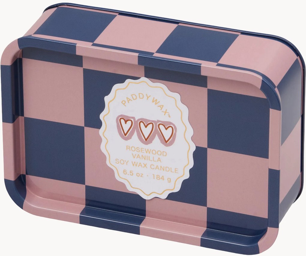 Vonná sviečka v plechovke A Dopo Hearts (Rosewood, Vanilla)