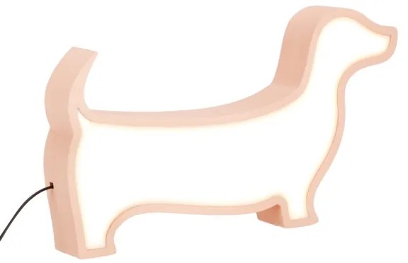 LED detská stolová lampa DOG LED/12W/230V ružová