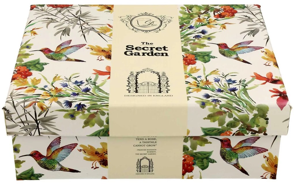 Porcelánová šálka s podšálkou Secret Garden 90 ml sada 2ks