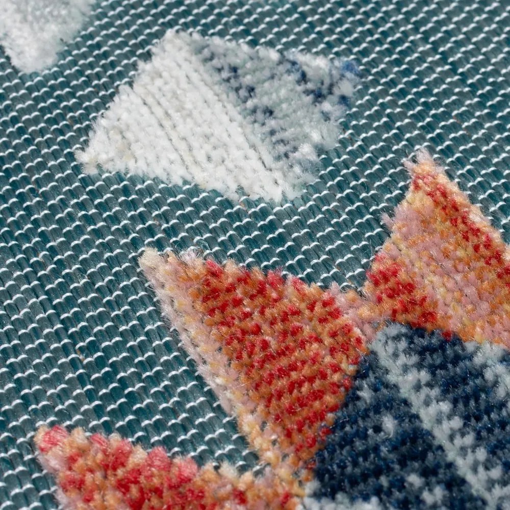 Modrý vnútorný a vonkajší koberec 200x290 cm Avery Blue – Flair Rugs