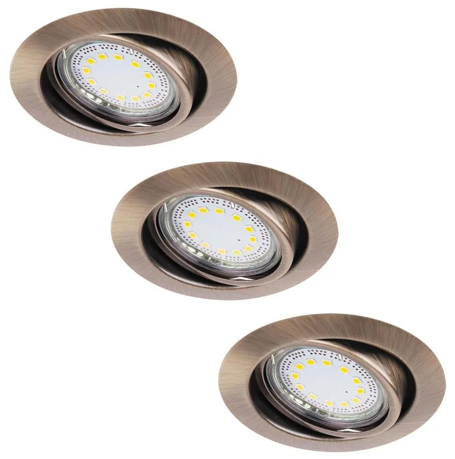 Rabalux 1051 - SADA 3xLED Podhľadové svietidlo LITE 3xGU10-LED/3W/230V