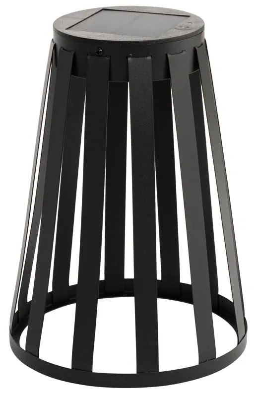 Vonkajšia stolová lampa čierna vrátane LED 3-stupňového stmievača solárna a nabíjateľná - Penny