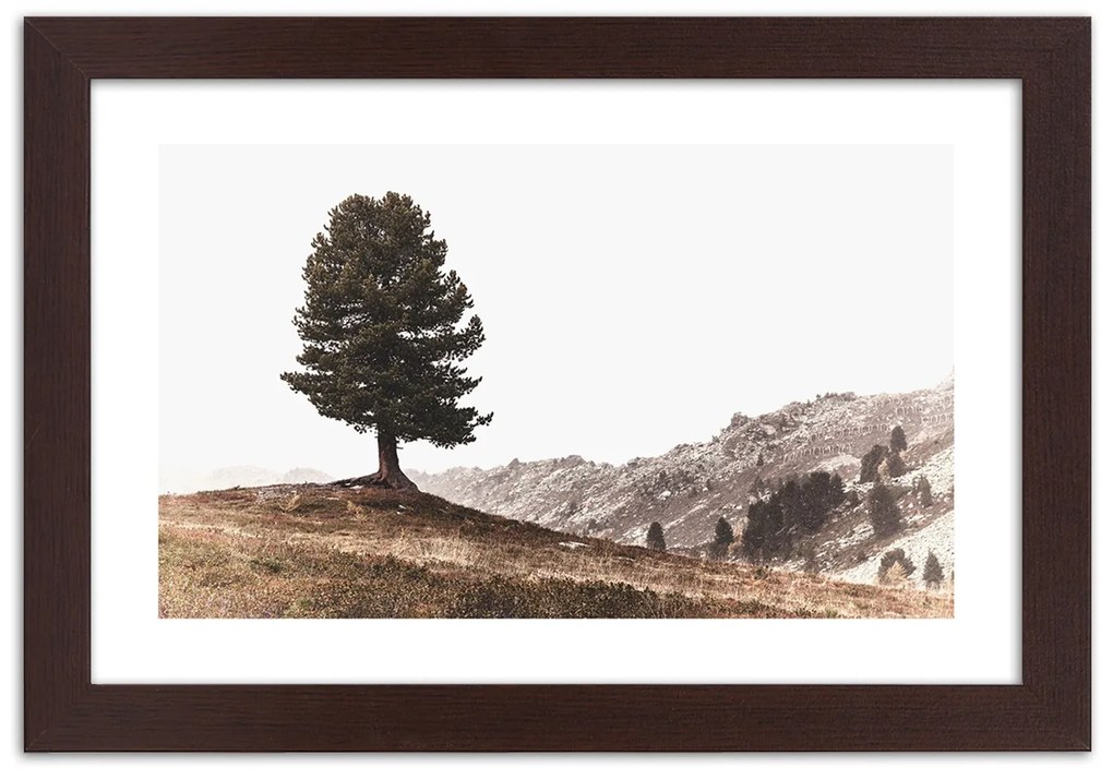 Gario Plagát Strom na kopcoch Farba rámu: Bez rámu, Rozmery: 60 x 40 cm