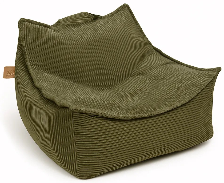 MeowBaby® Sedací vak Aesthetic Kids Khaki