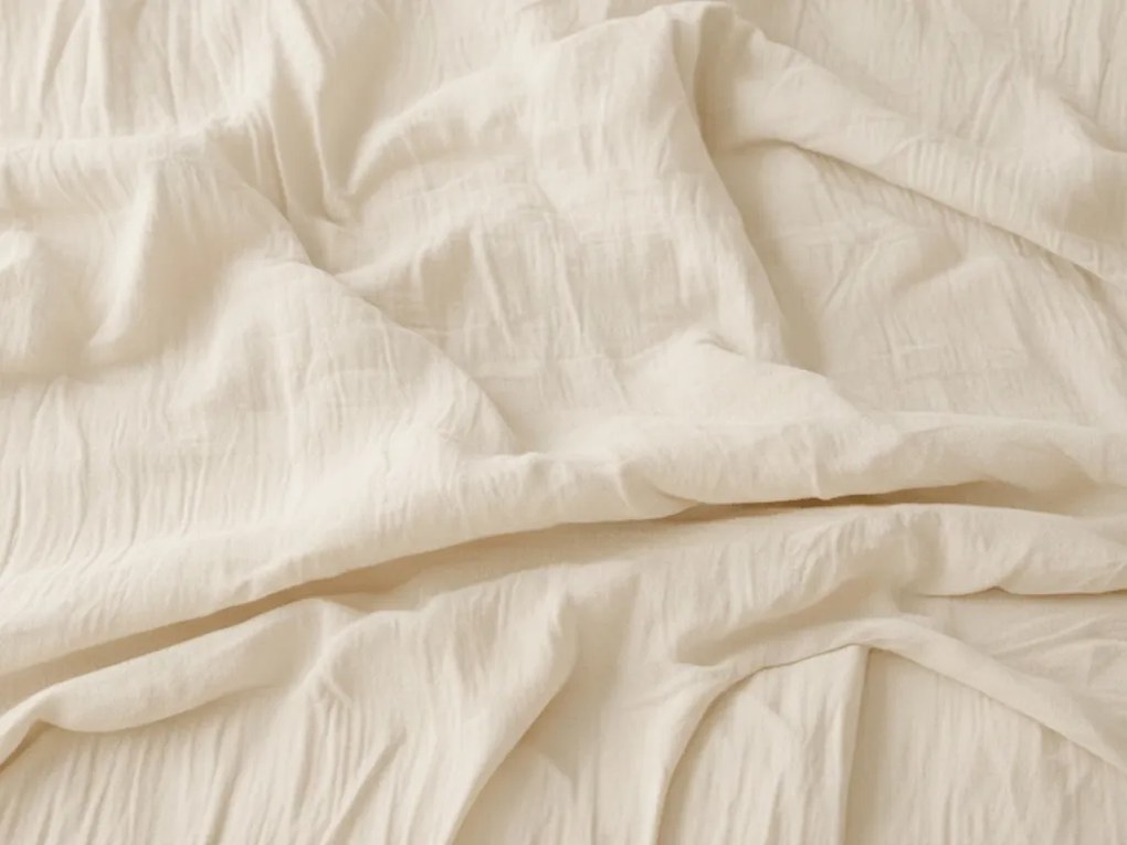 Mušelínové obliečky PURELY krémové Rozmer obliečky: 2 ks 80 x 80 cm | 200 x 200 cm