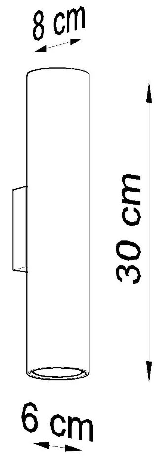 Nástenné svietidlo Lagos, 1x biele kovové tienidlo