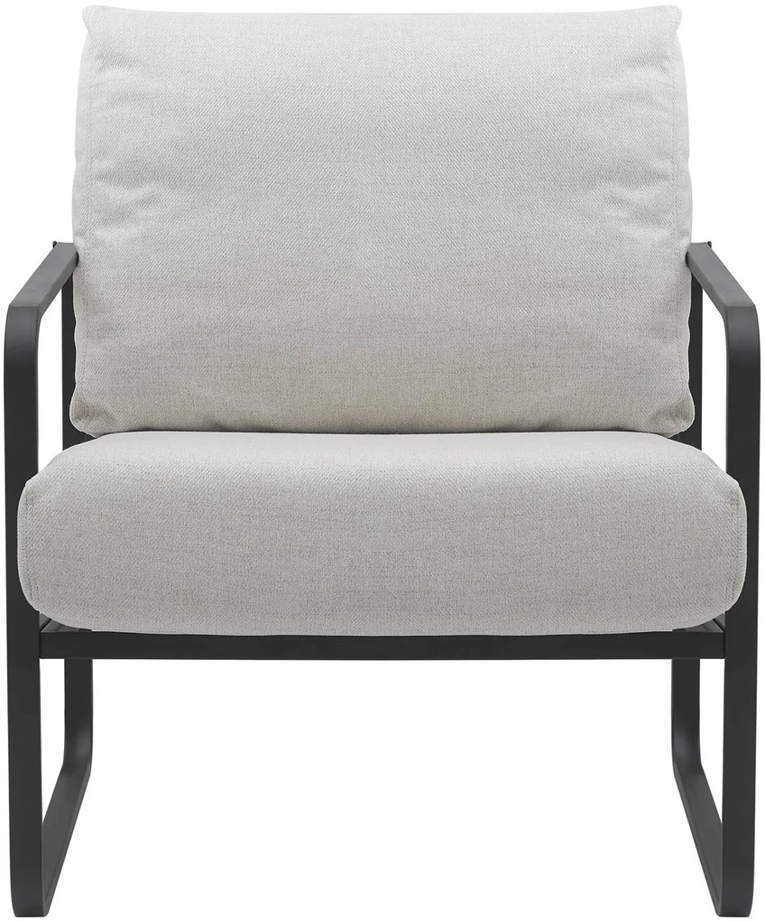Design-Shop Kreslo Manea - látka / kov - Krémová