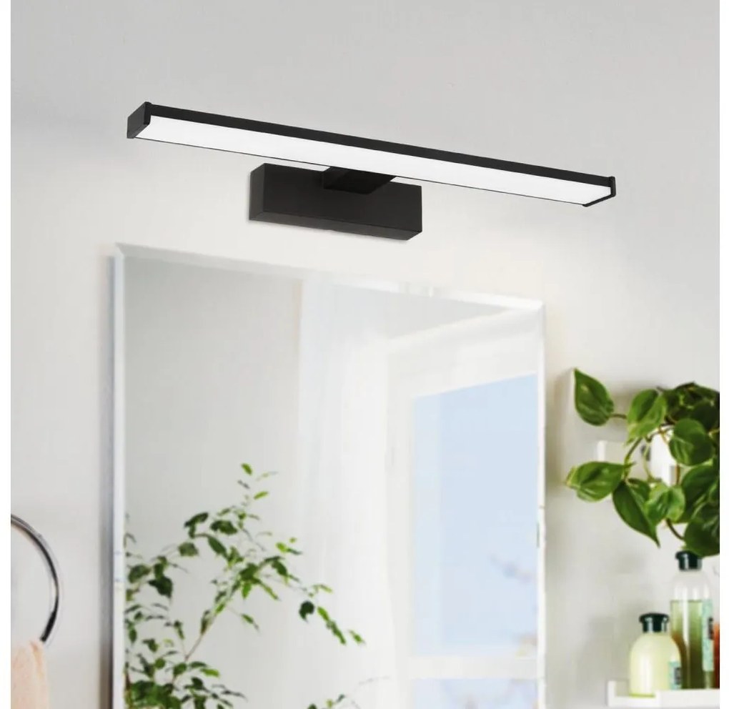 Eglo 74061 - LED Kúpeľňové osvetlenie zrkadla GALENZANA LED/7,4W/230V IP44 čierna 74061