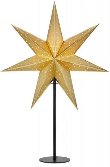 Markslöjd 705795 - Vianočná dekorácia GLITTER 1xE14/25W/230V 65 cm čierna/zlatá