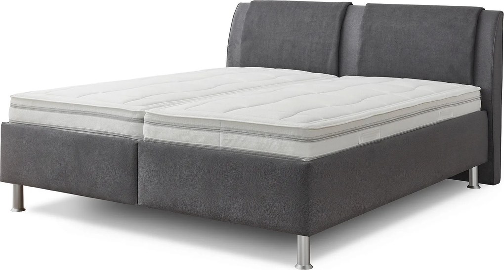 XXXLutz BOXSPRINGOVÁ POSTEĽ, 180/200 cm, sivá Beldomo - Sleep - Postele - 002873009901