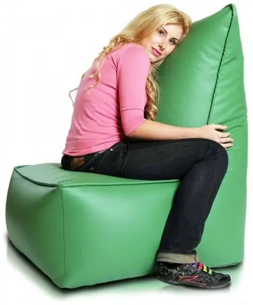 INTERMEDIC SK - Sedací vak Kreslo ELEGANT z ekokože | ergonomické kreslo 105×85×40 cm, 350 l Farba: E01 - Biela (ekokoža)