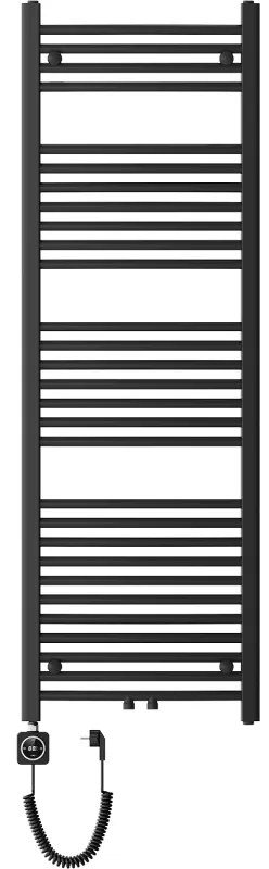 Mexen Ares, elektrické vykurovacie teleso 1500x500 mm + vykurovacia tyč 600 W, čierna, W102-1500-500-6600-70