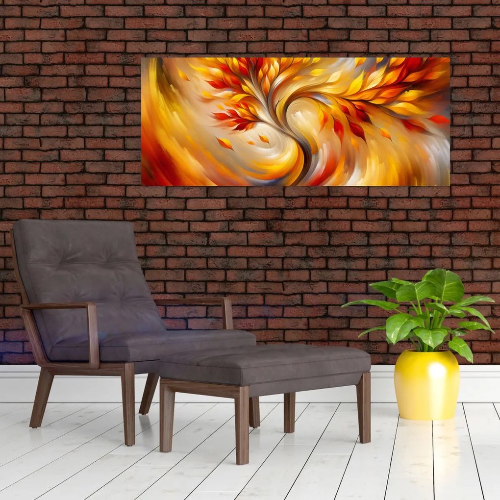Obraz - Jesenný strom (120x50 cm)