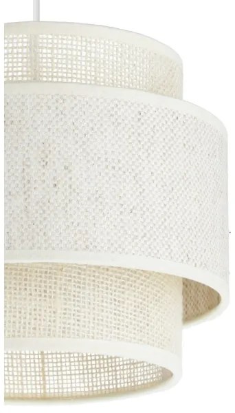 Luster na lanku BOHO 2xE27/60W/230V krémová/juta