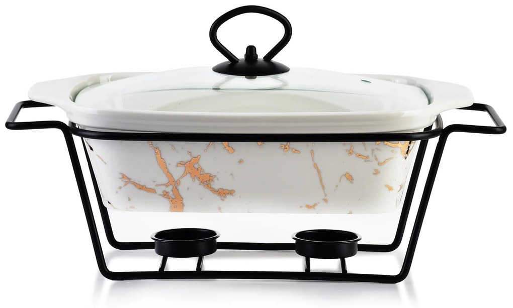 Keramická misa s ohrievačom Marble 1,4L