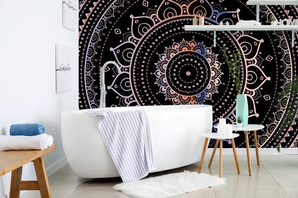 Samolepiaca tapeta farebná Mandala - 225x150