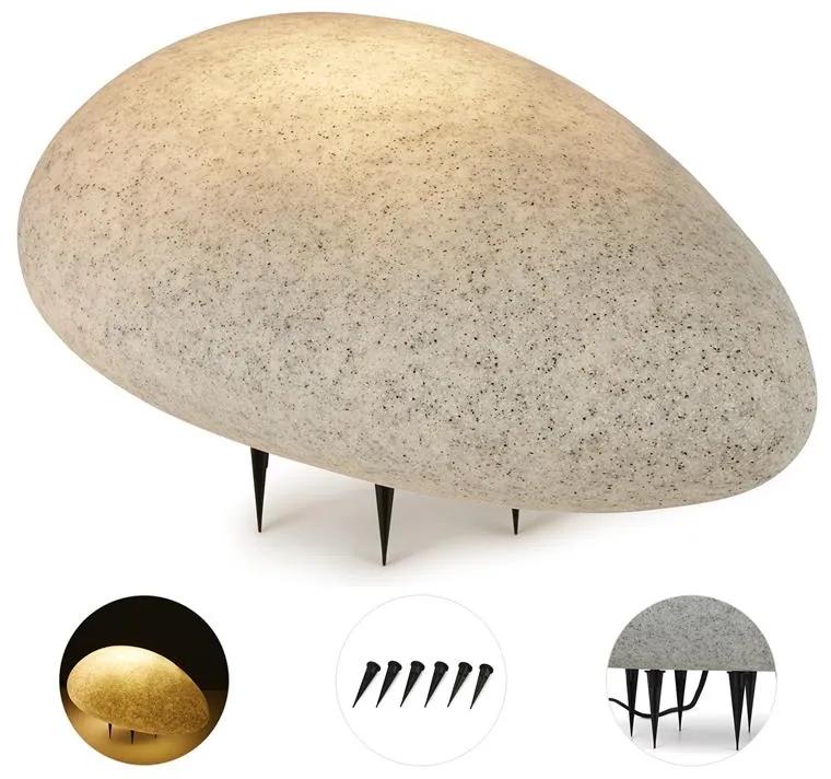 Shiny Nugget, záhradné svietidlo, vo forme kameňa, vonkajšia lampa, granit