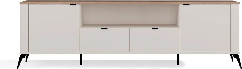 TV stolík CORDOBA 2D2S kašmírový/dub Castello