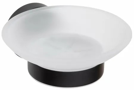 SAPHO XB800 X-round black mydlovnička, mliečne sklo, čierna
