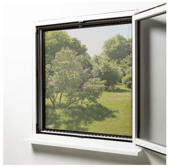 Livarno home Hliníková teleskopická sieť proti hmyzu na okno (antracitová)  (100387751)