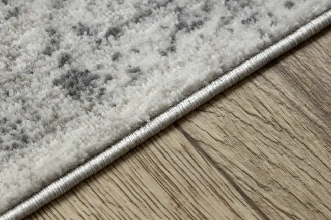 Koberec / behúň DISTIN 0200A sivý / svetlosivý / biely