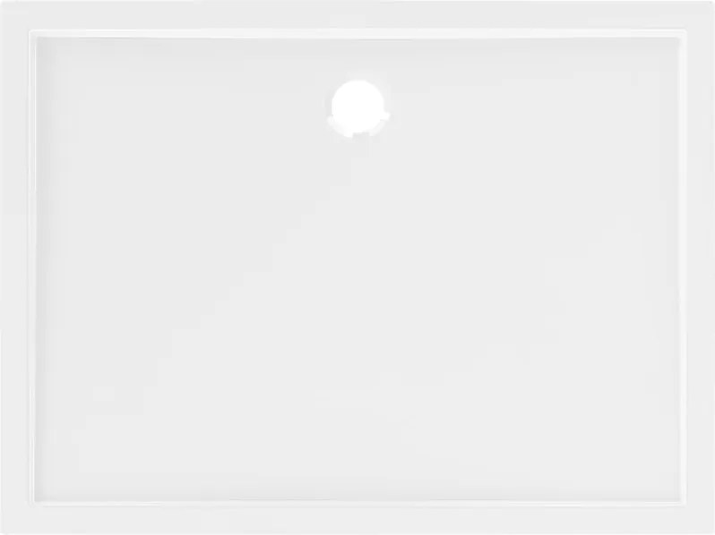 Mexen Flow obdĺžniková slim vanička 95 x 90 cm, biely lesk - 46R109095