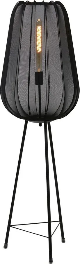 Čierna stojacia lampa (výška 132 cm) Plumeria - Light & Living