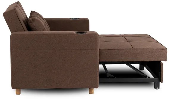 Kreslo JEREMY hnedé