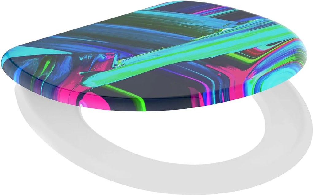 Eisl Sanitär WC sedátko Duroplast Soft Close Neon Paint 82191
