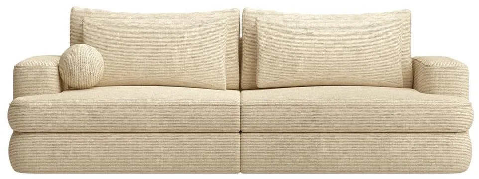 Pohovka trojsedačka Mello (svetlobéžová + čierna). Akcia -19%. Vlastná spoľahlivá doprava až k Vám domov. 1100237