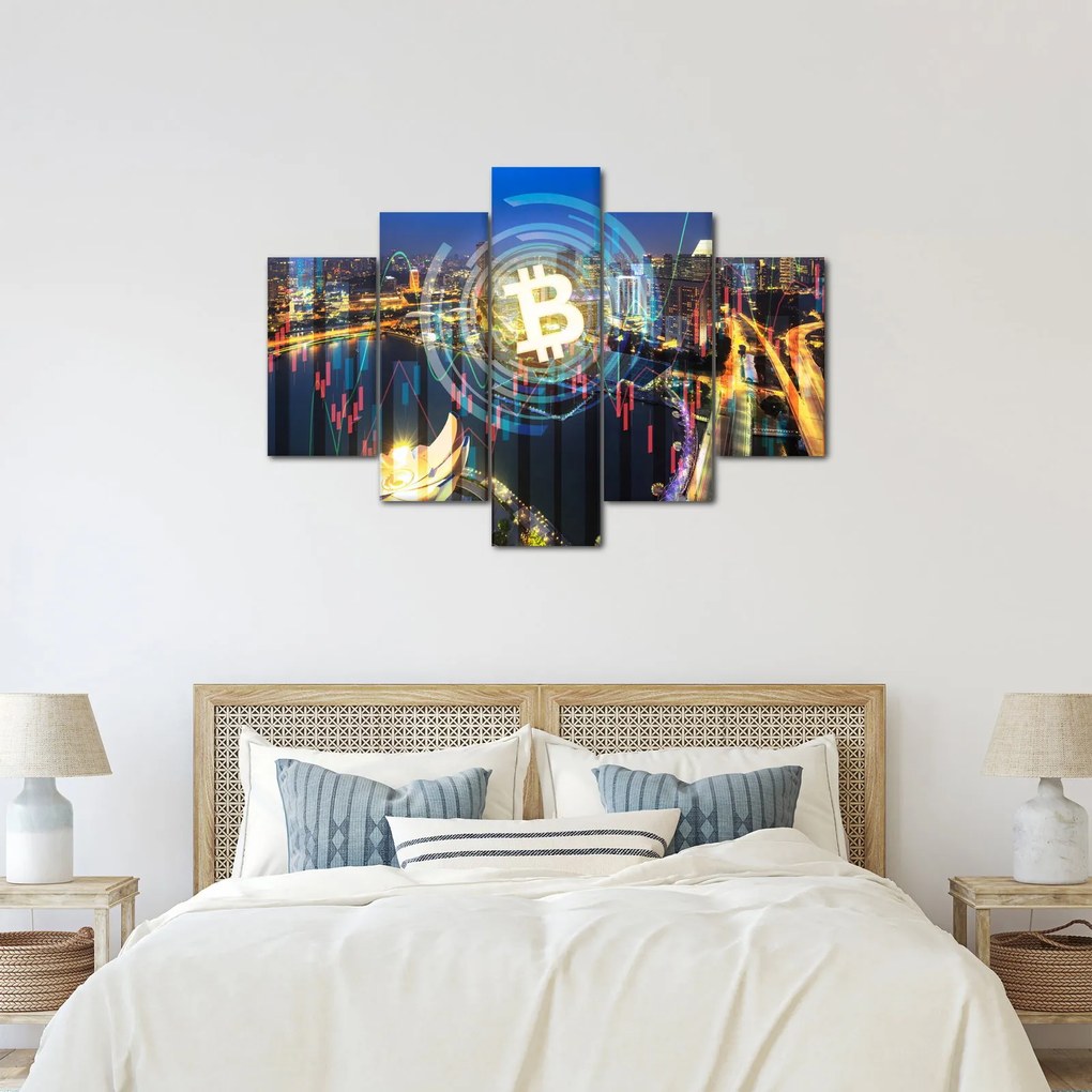 Obraz - Mesto investícií (150x105 cm)